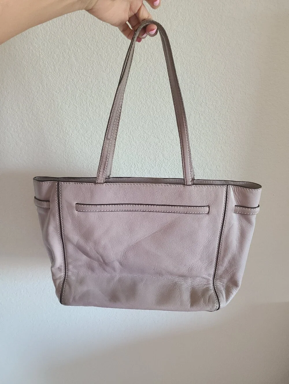 Kate Spade Gray Leather Tote Bag